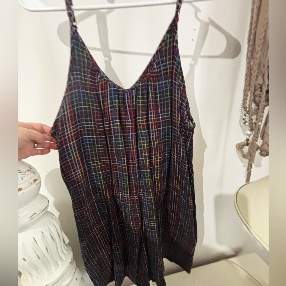 TakePride Plaid Multicolor Women's Short Romper